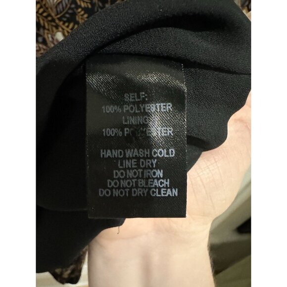 LULUS Ashford Dark Floral Print Long Sleeve Shift Dress Size Small - Picture 6 of 7